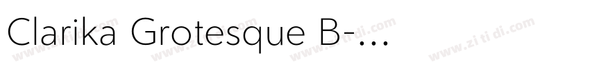 Clarika Grotesque B字体转换